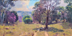 Pintura a óleo original "Inverno das Quaresmeiras", 20cmx30cm, óleo *SEM MOLDURA*