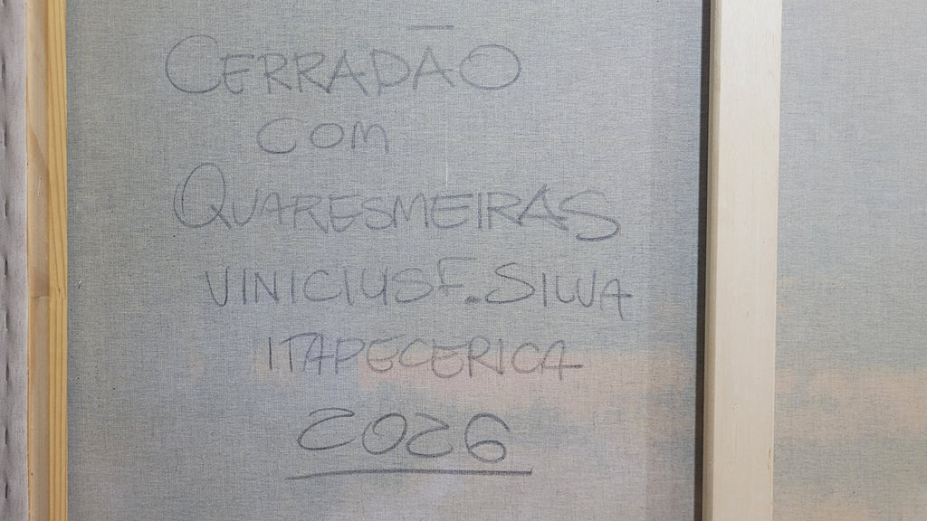 Pintura a óleo original "Cerradão das Quaresmeiras" 100x120cm, original *SEM MOLDURA*.