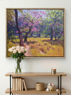 Pintura a óleo original "Cerradão das Quaresmeiras" 100x120cm, original *SEM MOLDURA*.