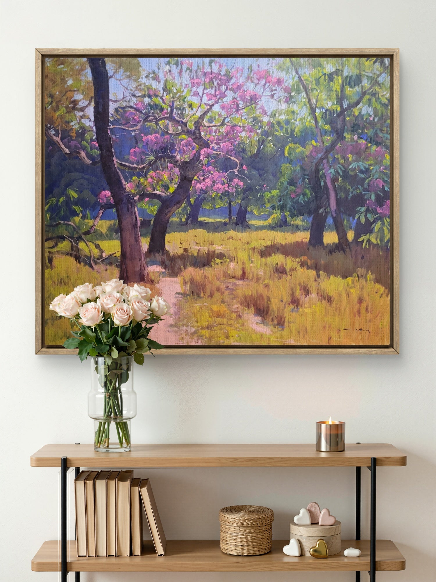 Pintura a óleo original "Cerradão das Quaresmeiras" 100x120cm, original *SEM MOLDURA*.