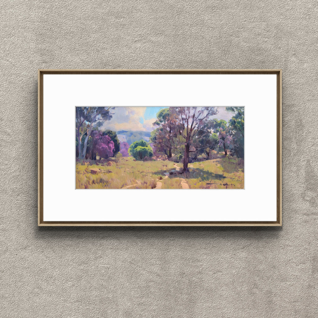 Pintura a óleo original "Inverno das Quaresmeiras", 20cmx30cm, óleo *SEM MOLDURA*
