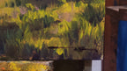 Pintura original a óleo 15cmx30cm *SEM MOLDURA* "Paisagem rural em Itapecerica"